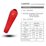 کیسه خواب کایلاس مدل Camper -5 - Image 6