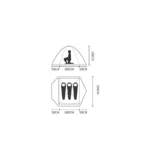 چادر جیلو مدل K-2003 ظرفیت 3 نفره - Image 5